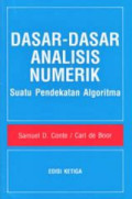 DASAR-DASAR ANALISIS NUMERIK : Suatu Pendekatan Algoritma