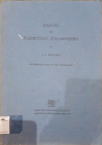 Manual of Planktonic Foraminifera
