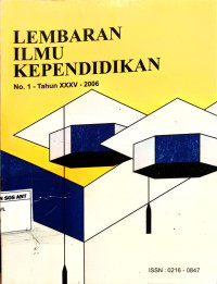 Lembaran Ilmu Kependidikan No. 1 - Tahun XXXV - 2006