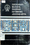 Geografi Budaya Daerah Istimewa Yogyakarta