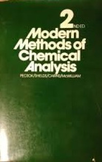 Modern Methods of Chemical Analysis Second Edition