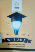 Wisuda Universitas Negeri Semarang Periode IV, 29 November 2016