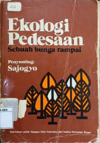 Ekologi pedesaan: sebuah bunga rampai