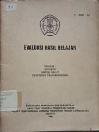 Evaluasi Hasil Belajar