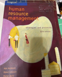 human resource management: strategies and processes