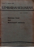 Lembaran Sedjarah : Beberapa Fatsal dari Historiografi Indonesia