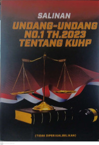 Salinan Undang-undang No.1 Tahun 2023 Tentang KUHP
