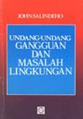 Undang-Undang Gangguan dan Masalah Lingkungan