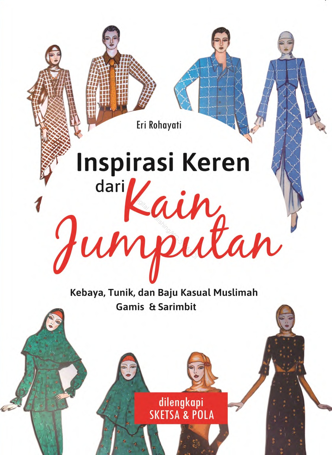Inspirasi Keren dari Kain Jumputan: dilengkapi Sketsa & Pola