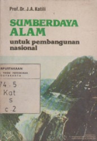 Sumberdaya Alam Untuk Pembangunan Nasional