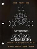 Experiments in General Chemistry, Principles and Modern Applications, 9th ed