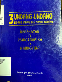 3 Undang-undang Bidang Hukum dan Sosial Budaya