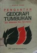 Pengantar Geografi Tumbuhan dan Beberapa Ilmu Serumpun