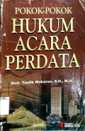 Pokok-Pokok Hukum Acara Perdata