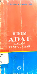 Hukum Adat dalam Tanya Jawab