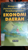 Pengantar Perencanaan dan Pembangunan Ekonomi Daerah