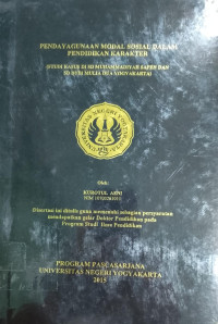 DISERTASI (Pendayagunaan Modal Sosial Dalam Pendidikan Karakter