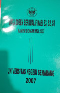 Data Dosen Berkualifikasi S3, S2, S1 Sampai dengan Mei 2007