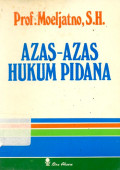Azas-Azas Hukum Pidana