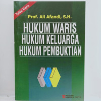 Hukum Waris Hukum Keluarga Hukum Pembuktian
