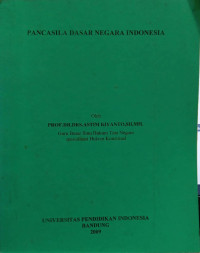Pancasila Dasar Negara Indonesia