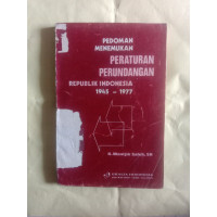 Pedoman Menemukan Peraturan Perundangan Republik Indoensia 1945-1977.
