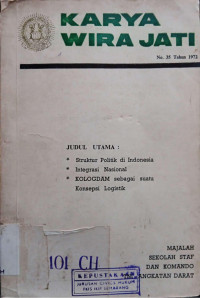 Karya Wira Jati No. 35 Tahun 1972