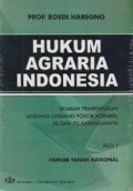 Hukum Agraria Indonesia : Sejarah Pembentukan Undang Undang Pokok Agraria, Isi dan Pelaksanaannya