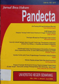 Pandecta : Jurnal Ilmu Hukum Vol.1 No.1Januari-Juni 2007