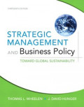 Strategic Management and Business Policy = Toward Global Sustainability