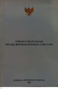 Undang-undang Dasar Negara Republik Indonesia Tahun 1945